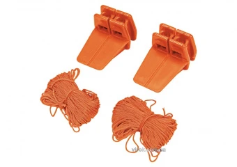 VOREL Тримачі кутові мулярські з трасовочним шнуром l= 18 м, 2 шт  | 17430