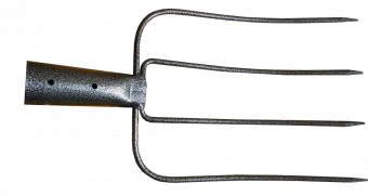 VIROK Вила ,молоткове пофарбування , 4 зубці без держака | 12V150