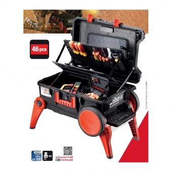 WIHA Инструментальный ящик для набора XXL III electric 46 предметов | W45253