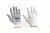 Перчатки Х/Б с ПВХ точкой р10 (белые+синий ПВХ эконом) СИЛА