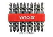 YATO Насадка викруткова двостороння YATO : Philips РН2 - PH2, L= 65 мм. 10 (Уп/Шт.)  | YT-0481