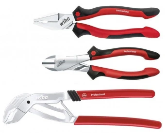 WIHA 26854 Набор шарнирно-губцевый инструментов Professional Plus, 3 предмета