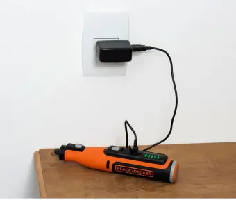 Універсальний акумуляторний інструмент "гравер" BLACK + DECKER, 7,2 В/1,5 Ач/Li-Ion