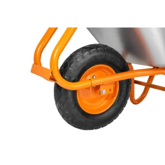 Будівельна тачка з посиленою рамою КВІТКА (90 л, 180 кг) (110-4001)