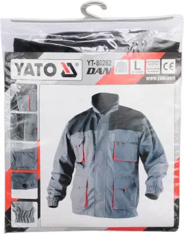 YATO Куртка робоча легка DAN, розм. L; 65%- поліестер, 35%- бавовна  | YT-80282