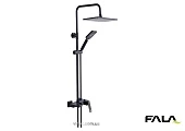 FALA Душовий комплект NOIR 1 : зі штивним і знімним розприскувачами  | 75883