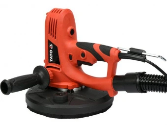 YATO Шліфмашина YATO для штукатурених і гіпсових поверхонь з пилозбірником, P=1220 Вт, платформа Ø=2
