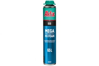 Пена профессиональная Akfix 850 850ml 1000грм MEGA (всесезонная)
