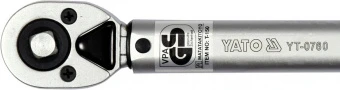 YATO Ключ динамометричний YATO : квадрат 1/2", F= 42- 210 Нм, L= 470 мм  | YT-0760