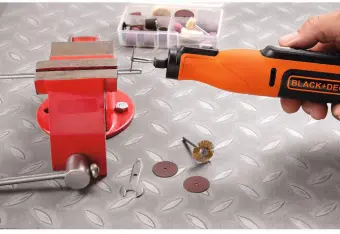 Універсальний акумуляторний інструмент "гравер" BLACK + DECKER, 7,2 В/1,5 Ач/Li-Ion