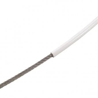 Трос нержавеющий 7X7 в белой ПВХ оболочке 6/9 мм A4