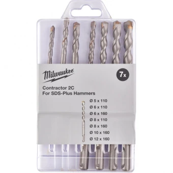 MILWAUKEE Набор из 7 буров SDS+ CONTRACTOR (5/5/6/8х110, 6/8/10/12х160) | 4932471244