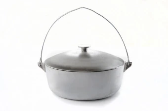 Котел алюминиевый с крышкой и дужкой 255мм 4л СИЛА