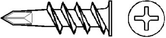 Дюбель ALLFA для гипсокартона с острым кончиком 11х33 (нейлон)