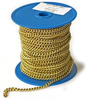 Цепь "Декор" 1,2 золотая, бухта 25 мп