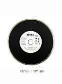 YATO Диск алмазний суцільний YATO : Ø= 230x5,3x22,2 мм. H= 2,7 мм. для мокрої різки  | YT-6015