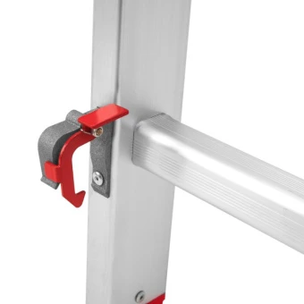 Драбина алюмінієва 3-х секційна Квітка PRO (3х7 сходинок) (110-9307)