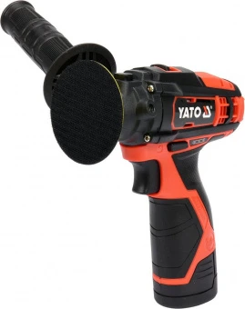 YATO Полірувальна машина акумуляторна YATO: Li-Ion 12В, 2 Агод, 2 режими, диск Ø= 80 мм, шпинд. Ø=8м