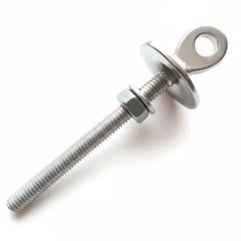 Обух із упорною пластиною, нержавіюча сталь А4 (AISI 316)