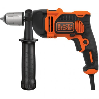 Дриль мережевий BLACK+DECKER, ударний, 850 Вт, 2 режими, 0-3100 об/хв, 54400 уд/хв