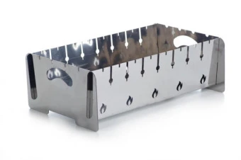 Мангал разборной из нержавеющей стали толщина 2мм на 8 шампуров с чехлом, перчатками напольный СИЛА