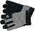 YATO Рукавиці робочі чорно-сірі YATO : для сенсорних екранів, штучна шкіра +бавовняний трикотаж, роз