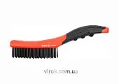 YATO Щітка дротяна сталева YATO : 4- рядна, L= 260 мм з пластмасовою ручкою  | YT-6332