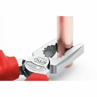 NWS Плоскогубці комбіновані силові CombiMax : L= 180 мм. ізольовані ручки VDE до 1000V // 109-49-VDE