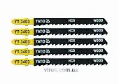 YATO Полотно для електролобзика(дерево) YATO : 6TPI, L= 100 мм. Уп. 5 Шт.  | YT-3403