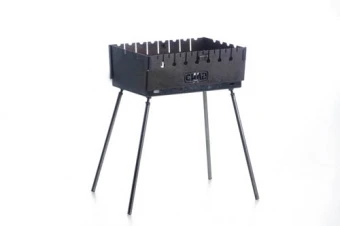 Мангал раскладной (кейс) толщина 2мм на 8 шампуров СИЛА