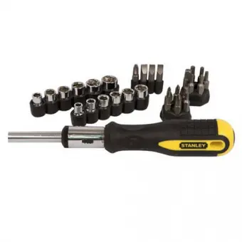 STANLEY Отвертка - набор с трещоткой и насадками 29шт.