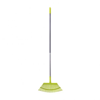 My Garden 215-3-25-1630 Граблі віялові металеві, пласкі 25 зубів, алюмінієвий держак 1630мм