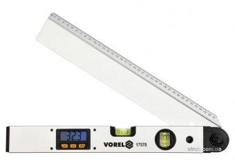 VOREL Рівень - кутомір електронний : L= 40 см цифровй дисплей, 2 капсули  | 17570