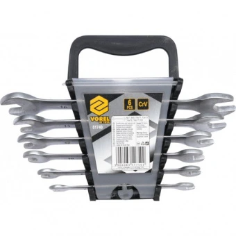 VOREL Ключі ріжкові Cr-V, М 6-17 мм, Набір 6 шт.  | 51740