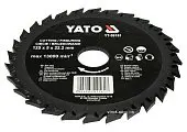 YATO Диск-фреза відрізний YATO по дереву, ПВХ, гіпсу; Ø=125/22.2 мм, h=5 мм  | YT-59161