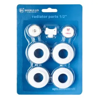 Комплект футорок для підключення радіатора (7 од) 3/4 Double-lin | 78-137