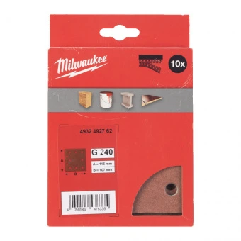 MILWAUKEE Шлифовальные листы 115 X 107 H&L GR 240 - 10 pc | 4932492762
