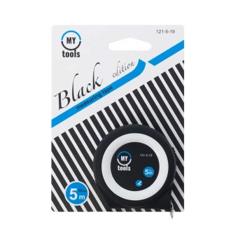 My Tools 121-5-19 Рулетка вимірювальна Black edition, 5м х19мм