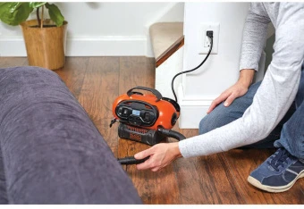 Компресор автомобільний акумуляторний BLACK + DECKER, Li-Ion, 18 В, вага 2 кг, без акумулятора