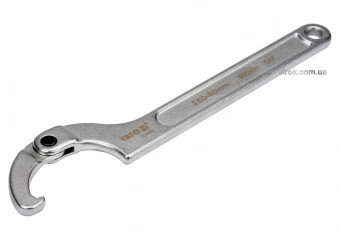 YATO Ключ гаковий з носиком на шарнірі в діапаз. M= 50-80 мм YATO, Хр-Ванад., L= 280 мм  | YT-01672