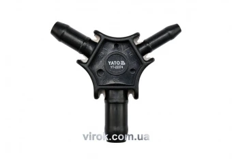 YATO Калібратор трійник для труб PEX-AL-PEX або PERT-AL-PERT Ø= 16, 20, 26 мм  | YT-22374