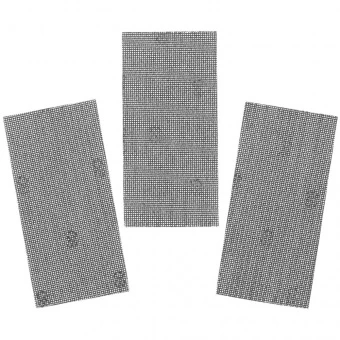 STANLEY Сетка шлифовальная , 93х190 мм, 3 листа, зернистость 80 мкм