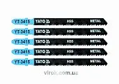 YATO Полотно для електролобзика(метал) YATO : 24-10TPI, L= 100 мм, Уп. 5 Шт.  | YT-3415
