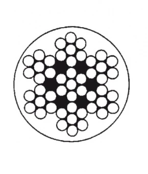 Трос нержавеющий 7X7 в красной ПВХ оболочке 3/5 мм A4