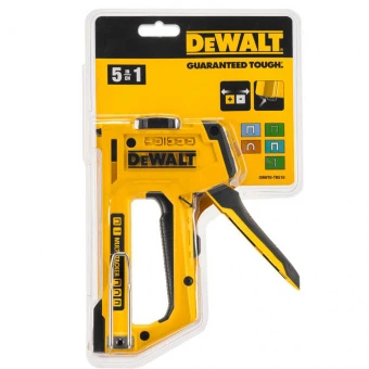 DeWALT Степлер "MULTI TACKER 5 в 1" скоби тип "A, G, H" 6-14мм, цвяхи "J" 12, 15 мм.