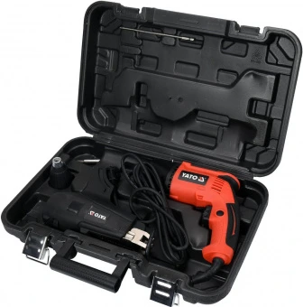 YATO Шурупокрут для шурупів до г/к плит мережевий YATO: 550 Вт, з обоймою для шуруп: Ø= 3,5мм, l= 22