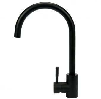 FALA Змішувач води для раковини "STEELY BLACK 1" з кульовим регулятором, чорний  | 75852