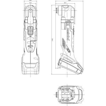 Акумуляторний багатофункційний інструмент Metabo MT 18 LTX COMPACT (2х18 В, 2 А*год, 18000 кол/хв) (