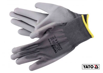 YATO Рукавиці робочі нейлонові YATO сірі, розмір 9  | YT-74719