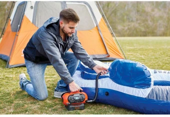 Компресор автомобільний акумуляторний BLACK + DECKER, Li-Ion, 18 В, вага 2 кг, без акумулятора